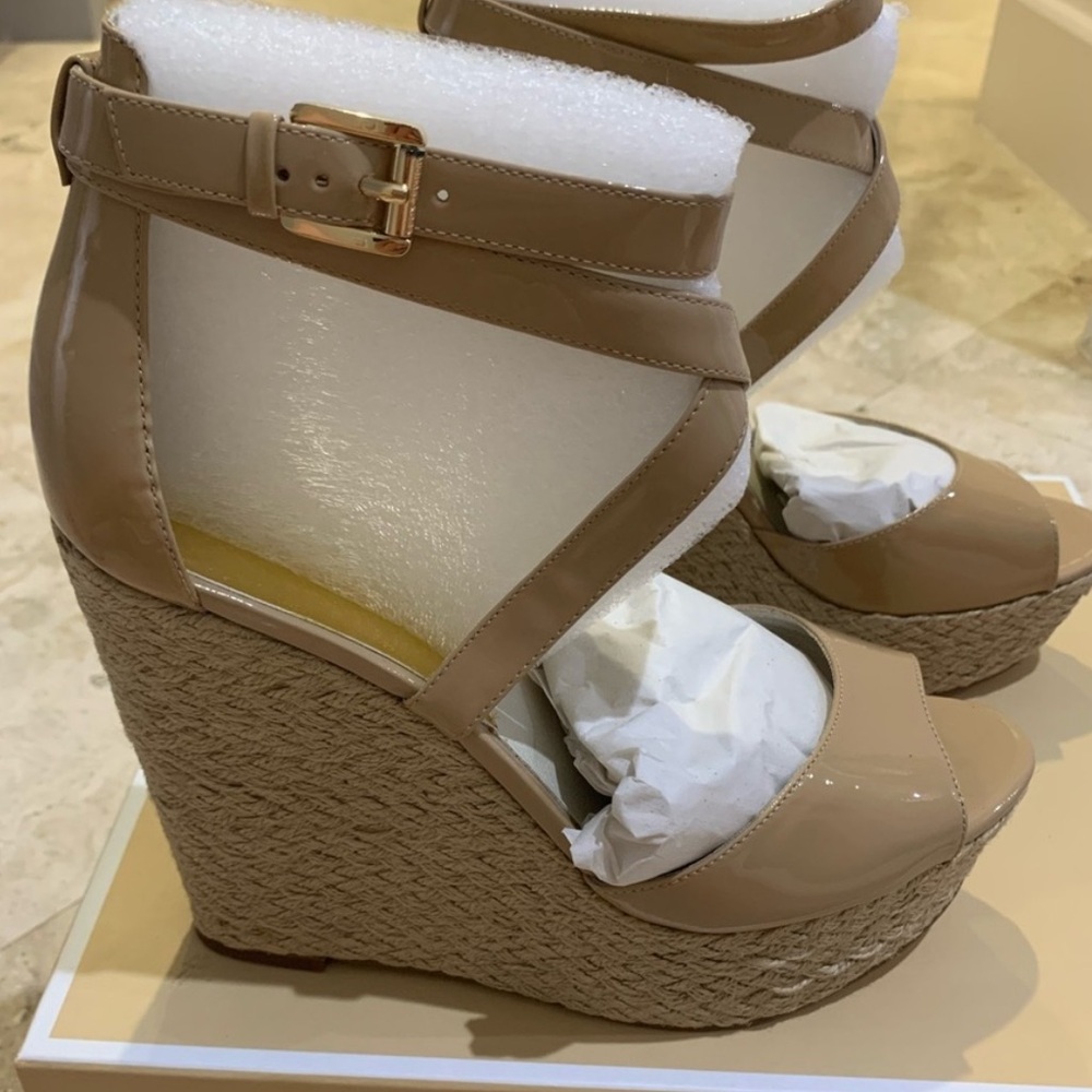 Michael Kors Patent Leather Wedges